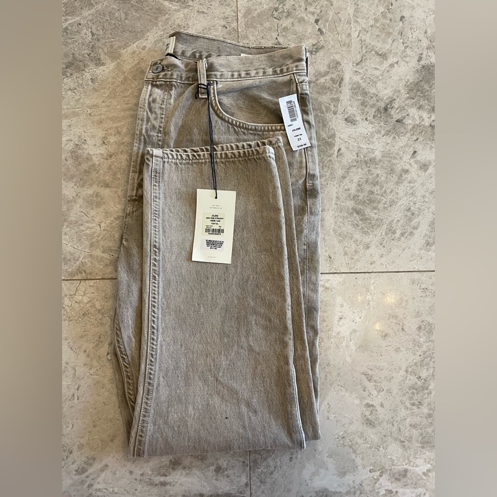 Citizens of Humanity Jolene High Rise Straight Jean - Ponytail